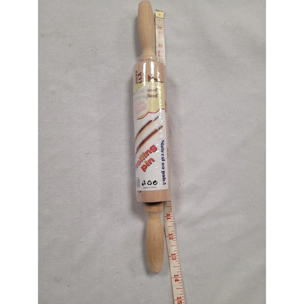 New Wooden Rolling Pin Dough Roller Kitchen‎ Baking Tree Design Youth